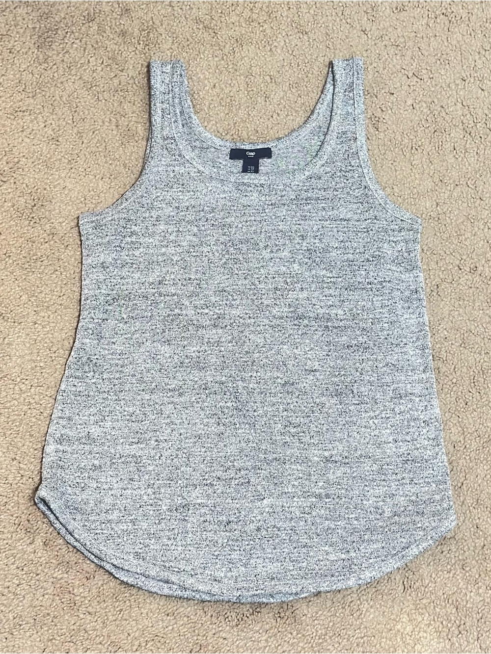 Gap Women's Heather Gray Tank Top Sleeveless Casual Knit SIZE XS